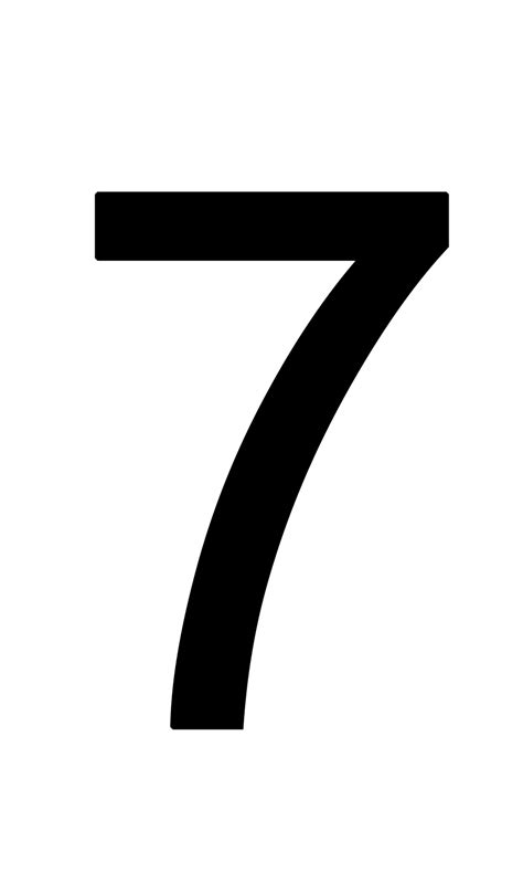 white number 7 no background, Number 7 png, transparent png , transparent png image. Number transparent pngitem