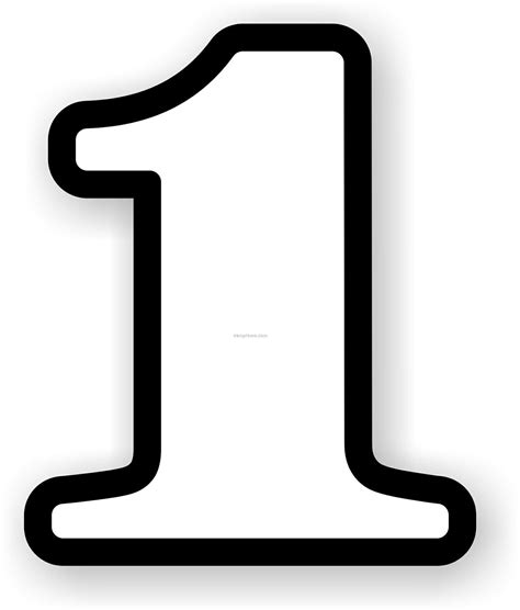 white numeral 1, Circle white black numeral inside centered clip number clker vector large. White numeral 1 centered inside black circle clip art at clker.com