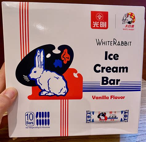 white rabbit ice cream bars