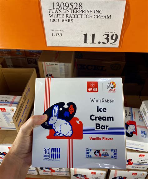 white rabbit ice cream costco