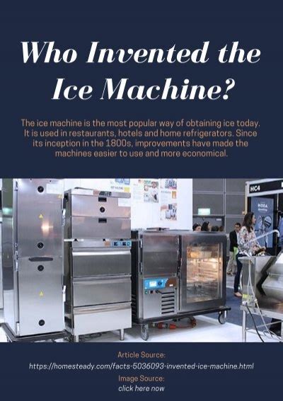 who invented the ice machine