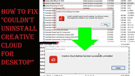 why can't i uninstall adobe, Can't uninstall adobe photoshop cc 2017 on windows 10?
