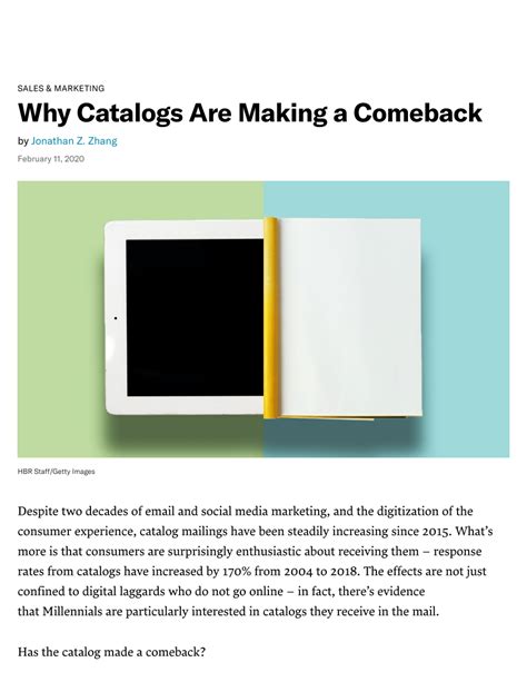 Why Catalogs Are Making A Comeback