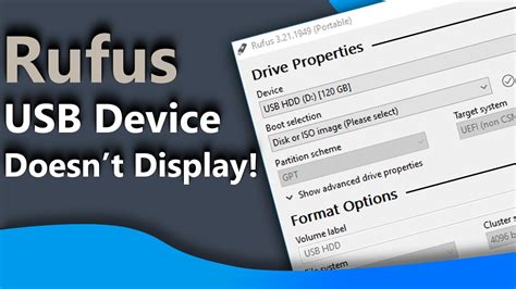 why is my device not showing in rufus, Why is my device not compatible with some apps?