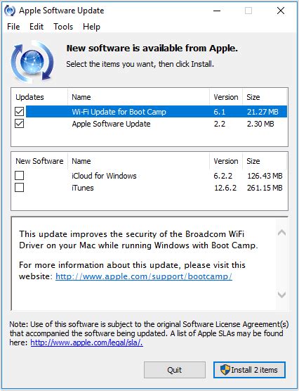 why is there apple software in windows 10, How to use apple software update for windows. Apple update software windows support updates application use install bootcamp itunes prompt check can
