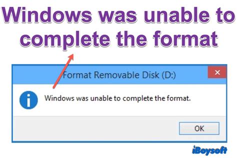 why is windows unable to complete format, 7 quick fixes on windows was unable to complete the format