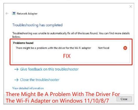 wifi adapter driver error, Network driver updaten