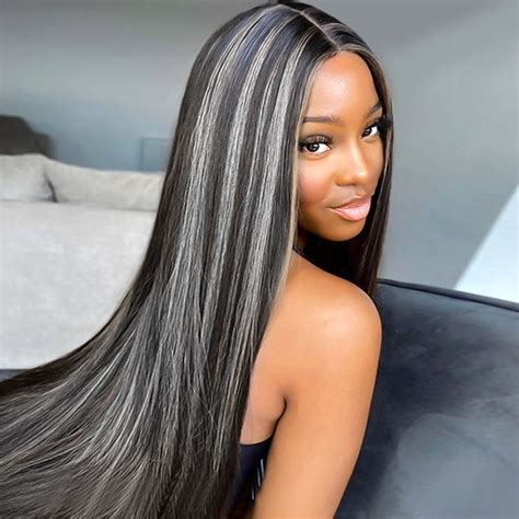 wigs with gray highlights