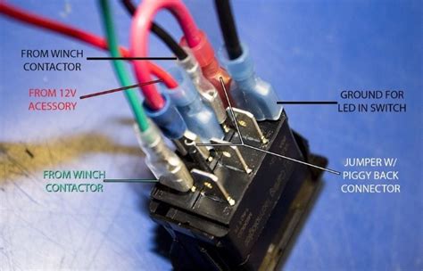 winch rocker switch wiring diagram 