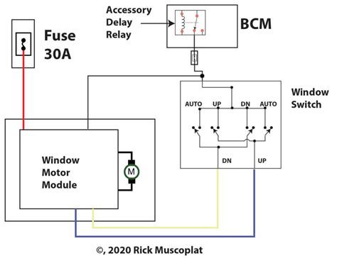 window motor wiring diagram 