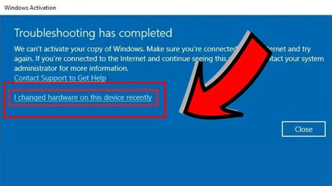 windows 10 changed hardware won't activate, How to activate windows 10 after hardware change?