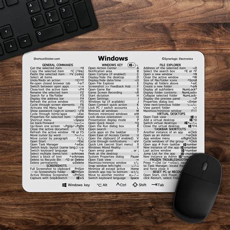 windows 11 keyboard shortcuts mouse pad, The ultimate windows 11 and 10 keyboard shortcut mouse pad.