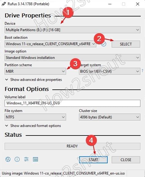 windows 11 using rufus, How to create bootable usb drive for windows 11 with rufus