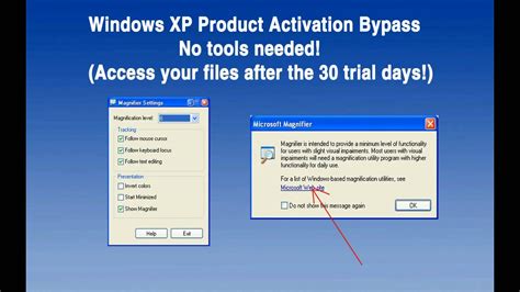 windows activation bypass application, Windows xp activation bypass