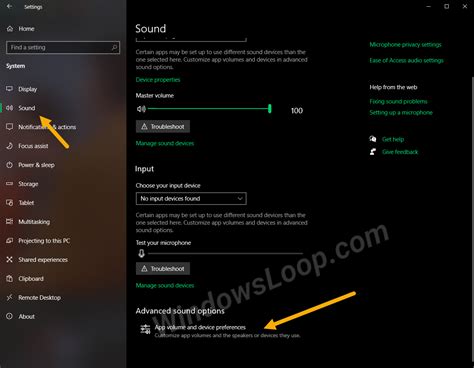 windows audio playback device, Audio playback windows device change. Playback device audio select advanced windows sound settings options change default application menu scroll preferences volume option section app under