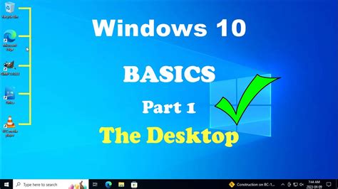 windows basic desktop 10, Windows 10 – basic – elearning harbor