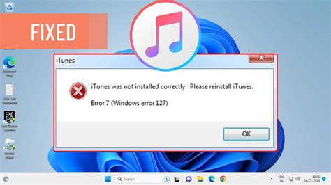 windows error 127 itunes error 7, What is error 7 windows error 127 itunes?