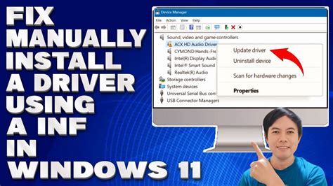 windows install driver from inf, Inf manually. How to manually install a driver using a .inf file in windows 11/10