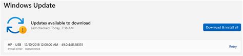windows update hp usb problem, Windows 10 install from usb stuck. Updating hp drivers and software with windows update in windows 8 and 7