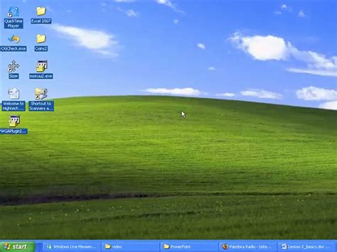 windows xp desktop apps default, Windows xp default desktop