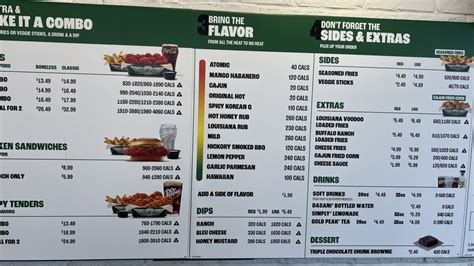 Wingstop Spice Chart