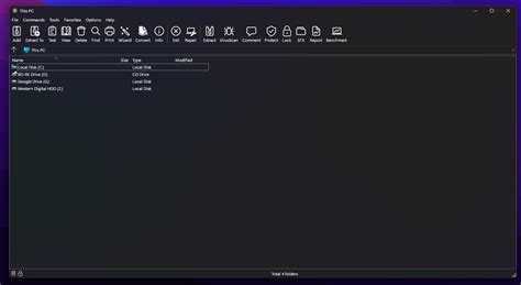 winrar dark mode theme, Winrar dark theme