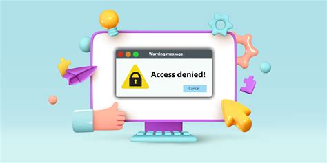 winrs access is denied, Access denied royalty free vector image