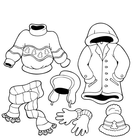winter clothes coloring pages printable, Winter clothes coloring pages print kids. Winter clothes coloring pages to download and print for free