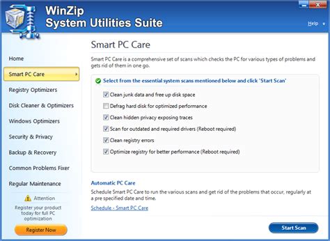 winzip system utilities, System utilities suite by winzip
