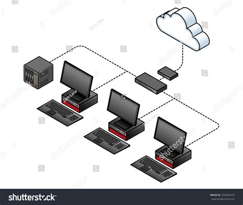 wired network switch diagram 