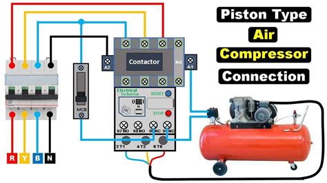 wiring a 230v air compressor 