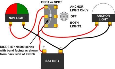 wiring boat navigation lights diagram 