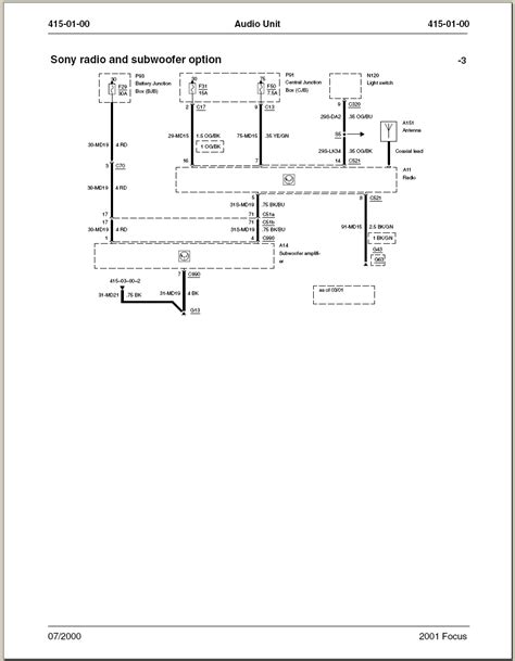 wiring diagram 03 ford focus 