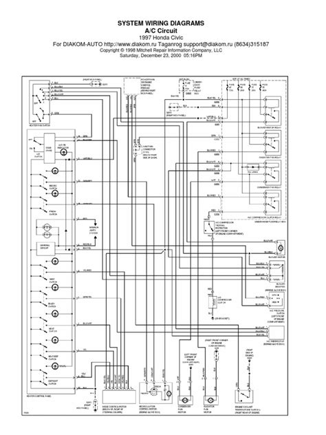 wiring diagram 97 honda 