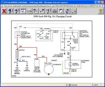 wiring diagram for 1990 saab 900 