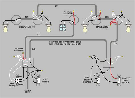 wiring diagram for bathroom 
