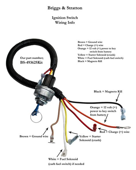 wiring diagram for key switch on briggs 