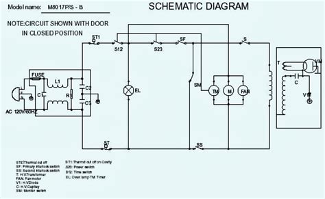 wiring diagram for rival microwave 