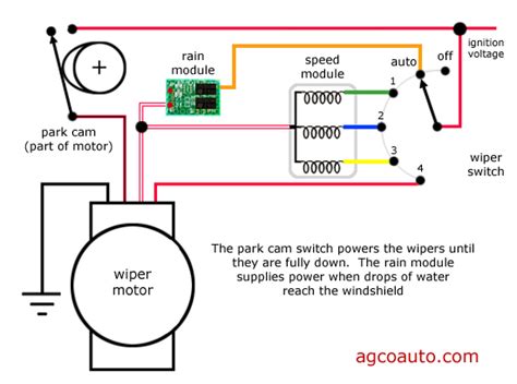 wiring diagram for windshield wipers 