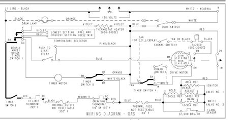 wiring diagram gas dryer 