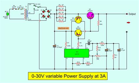 wiring diagram of power supply 