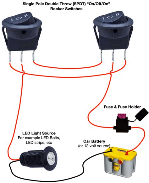 wiring diagram on off switch and led rocker 