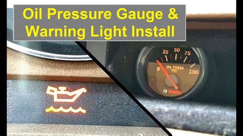 wiring oil pressure gauge warning lights 