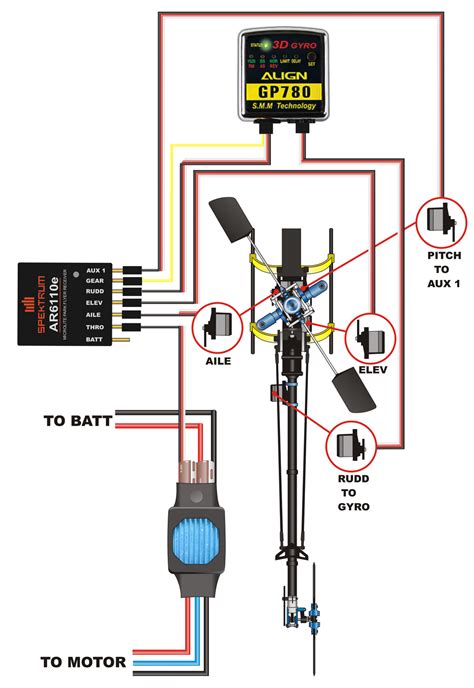 wiring rc heli 