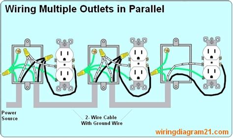 wiring receptacles in parallel diagram 
