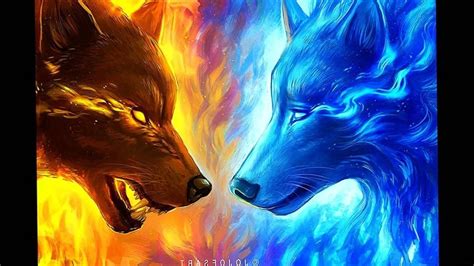 wolf fire and ice