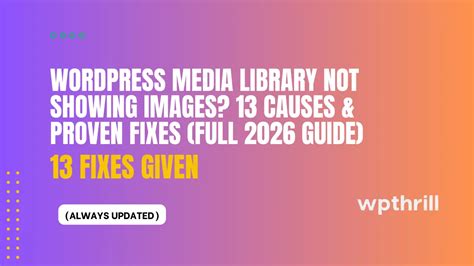 wordpress media not showing thumbnails, How to fix thumbnails not showing on windows 11?. How to fix blank thumbnails in the wordpress media library