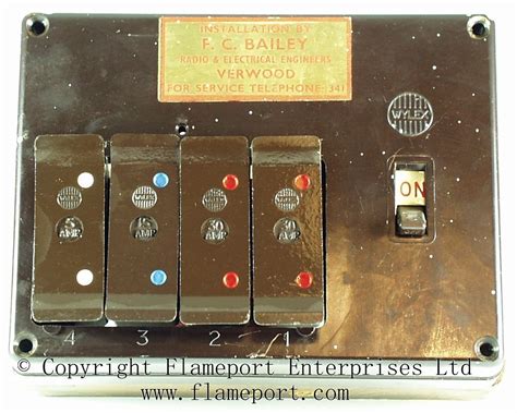 wylex wooden fuse box 