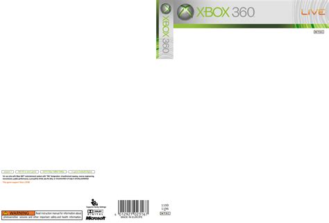 Xbox 360 Cover Template