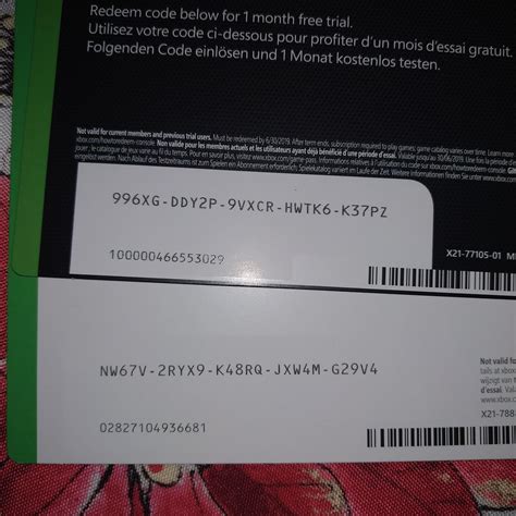 xbox game pass 25 digit code, Xbox game pass code : xboxone